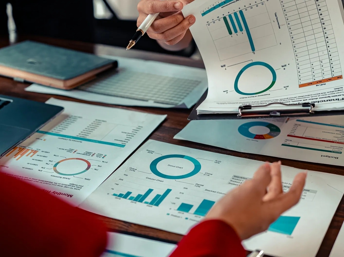 Financial advisor meeting with a client to discuss retirement planning